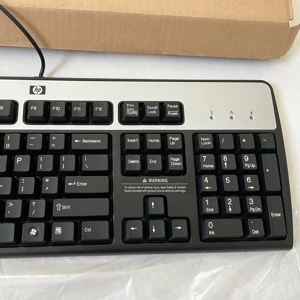 NIB HP Wired Keyboard Model KB-0316 Black